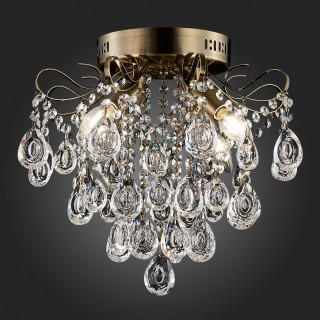 SLE160102-04 Светильник потолочный Бронза/Прозрачный E14 4*60W KAME-foto3