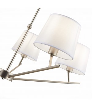 SLE300102-05 Светильник потолочный Никель/Белый E14 5*40W DENICE-foto3