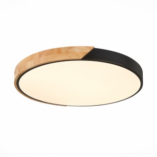 SLE200942-01 Светильник потолочный Черный, Светлое дерево/Белый LED 1*45W 3000K/4000K/6000K FESTA-foto2