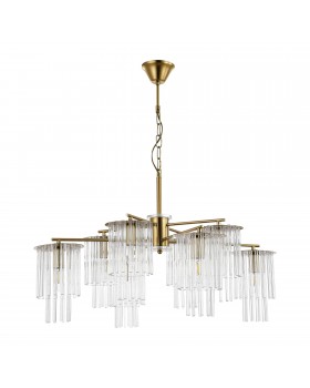 SLE1122-303-08 Светильник подвесной Латунь/Прозрачный E14 8*40W LYNDEN-foto2