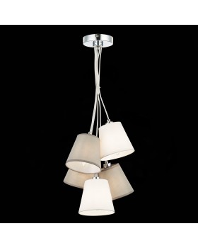 SLE300403-05 Светильник подвесной хром/белый, серый E14 5*40W PRATO-foto4