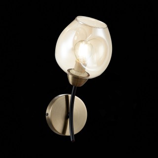 SLE205301-01 Бра Бронза, Черный/Янтарный E14 1*40W BESANO-foto3