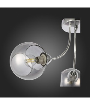 SLE102102-03 Люстра потолочная Хром/Дымчатый E14 3*40W RELOTTE-foto9