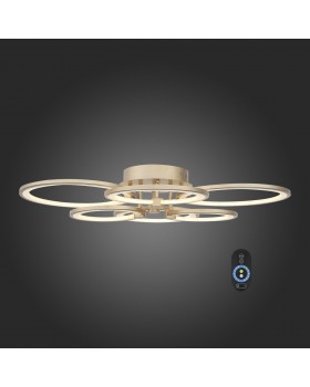 SL867.202.06 Люстра потолочная ST-Luce Золотистый/Белый LED 1*85W 3000K-6000K TWIDDLE DIMMER-foto6