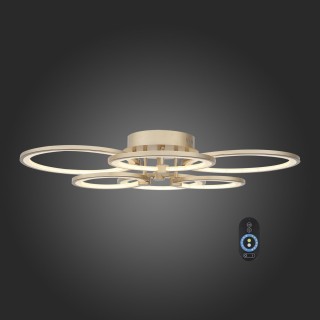 SL867.202.06 Люстра потолочная ST-Luce Золотистый/Белый LED 1*85W 3000K-6000K TWIDDLE DIMMER-foto6