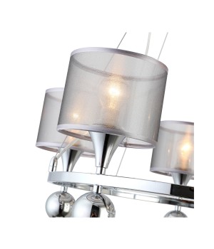 SLE107103-05 Светильник подвесной Хром/Серебристый E14 5*40W PAZIONE-foto3