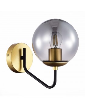 SLE1097-301-01 Бра Матовое золото/Дымчатый E27 1*60W SCORZE-foto2