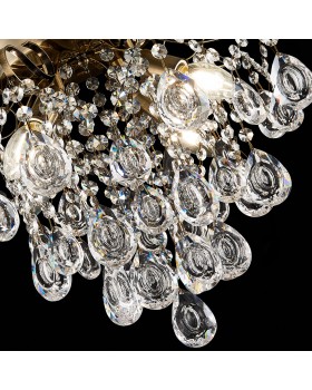 SLE160102-04 Светильник потолочный Бронза/Прозрачный E14 4*60W KAME-foto6