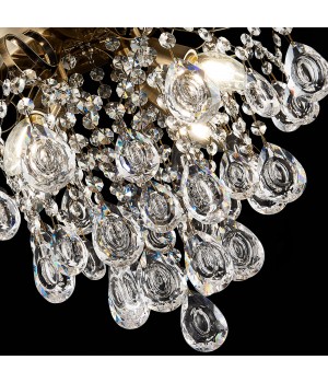 SLE160102-04 Светильник потолочный Бронза/Прозрачный E14 4*60W KAME-foto6