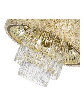 SL1637.302.10 Светильник потолочный ST-Luce Латунь/Прозрачный, Янтарный E14 10*60W SELINE-foto3