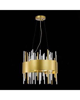 SL1633.203.08 Люстра подвесная ST-Luce Матовое золото/Матовое золото,Прозрачный E14 8*40W OLVERA-foto5