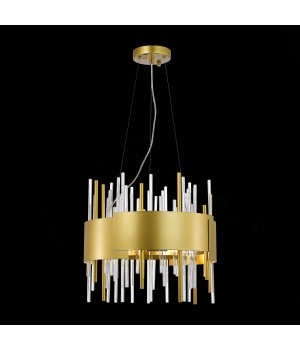 SL1633.203.08 Люстра подвесная ST-Luce Матовое золото/Матовое золото,Прозрачный E14 8*40W OLVERA-foto5