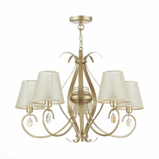 SLE111403-05 Люстра подвесная Шампань/Шампань E14 5*40W FOGGIA-foto2