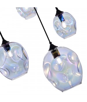 SL1188.403.05 Люстра подвесная ST-Luce Черный/Радужный E14/E27 3+2*40W IDESIA-foto3