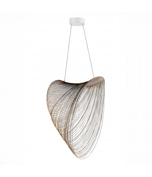 SL6900.503.32 Светильник подвесной ST-Luce Белый/Древесный LED 1*32W 4000K FOSSIL-foto2