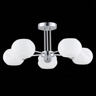 SLE104302-05 Люстра потолочная Хром/Белый E14 5*40W LANTA-foto4