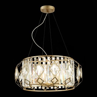 SLE260203-06 Люстра подвесная шампань/шампань, прозрачный E14 6*40W MESSINA-foto4