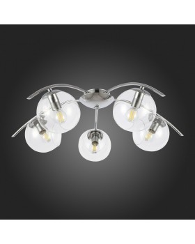 SLE102602-05 Люстра потолочная Хром/Прозрачный E14 5*40W RATELLA-foto8