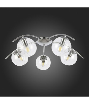 SLE102602-05 Люстра потолочная Хром/Прозрачный E14 5*40W RATELLA-foto8