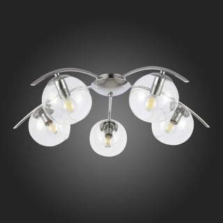 SLE102602-05 Люстра потолочная Хром/Прозрачный E14 5*40W RATELLA-foto8