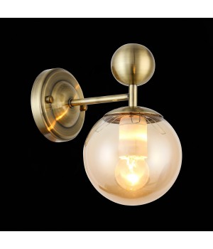 SLE106301-01 Светильник настенный Бронзовый/Прозрачный, Янтарный E27 1*60W PECHIO-foto3