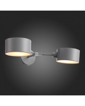 SLE183701-02 Светильник настенный Серый/Серый E14 2*60W GIMENTO-foto7