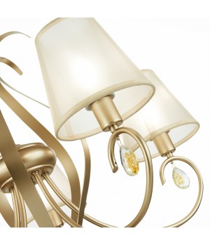 SLE111403-05 Люстра подвесная Шампань/Шампань E14 5*40W FOGGIA-foto3