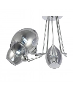 SLE102402-05 Люстра потолочная Хром/Дымчатый E14 5*40W RINNO-foto3