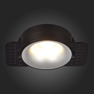 ST218.418.01 Св-к встр. Черный GU10 1*50W  IP20 D85xH30 165-265V Без ламп Встраиваемые светильники-foto4