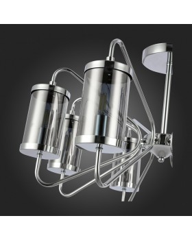 SLE102302-08 Люстра потолочная Хром/Дымчатый E14 8*40W VALIERI-foto9