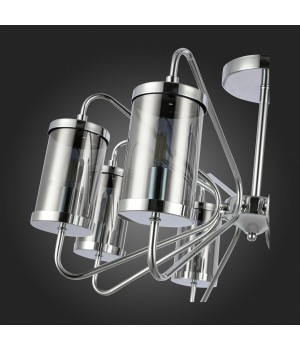 SLE102302-08 Люстра потолочная Хром/Дымчатый E14 8*40W VALIERI-foto9