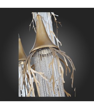 SL1116.203.09 Светильник подвесной ST-Luce Золотой с патиной/Золотой с патиной, Никель LED 9*5W 3000K SALICA-foto3