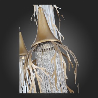 SL1116.203.09 Светильник подвесной ST-Luce Золотой с патиной/Золотой с  патиной, Никель LED 9*5W 3000K SALICA-foto3