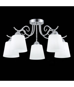 SLE103902-05 Люстра потолочная Хром/Белый E27 5*60W LIADA-foto3