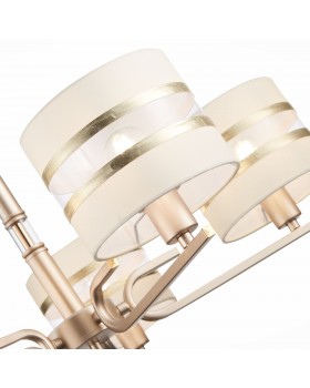 SLE300203-05 Светильник подвесной Шампань/Белый, Золотистый E14 5*40W ALMESE-foto3