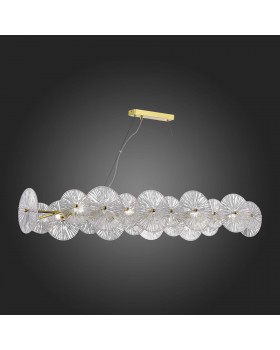 SL1657.213.08 Люстра подвесная ST-Luce Золотистый/Прозрачный E14 8*40W FLERO-foto6