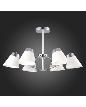 SLE155802-06 Люстра потолочная Хром/Белый E14 6*40W VARIO-foto5