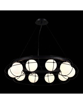 SL1189.403.10 Люстра подвесная ST-Luce Черный/Опал G9 10*5W BEATA-foto4