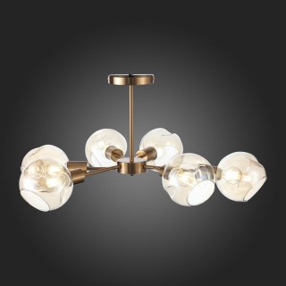 SLE155302-06 Люстра потолочная Античная медь/Янтарный E14 6*60W GENTORE-foto8