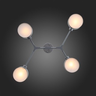 SLE183702-04 Люстра потолочная Серый/Серый E14 4*60W GIMENTO-foto12