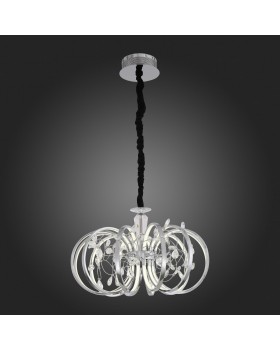 SL923.103.12 Люстра подвесная ST-Luce Хром, Прозрачный/Белый LED 1*70W 4000K OTTAVO-foto7