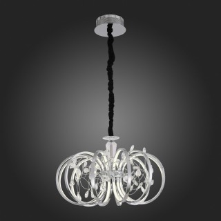 SL923.103.12 Люстра подвесная ST-Luce Хром, Прозрачный/Белый LED 1*70W 4000K OTTAVO-foto7