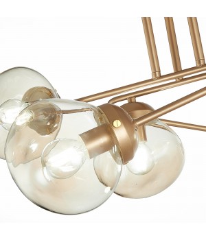 SLE155702-08 Люстра потолочная Золотистый/Янтарный E14 8*40W MORE-foto3