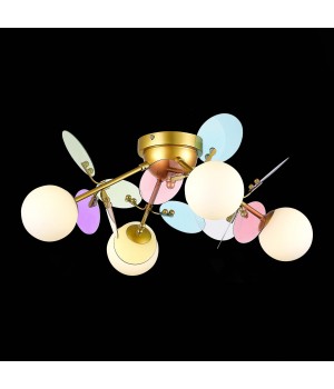 SLE2502-202-04 Люстра потолочная Золотистый/Разноцветный G9 4*5W VOLA-foto4
