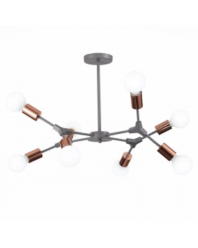 SLE106403-08 Люстра подвесная Серый, Розовое золото E27 8*60W PALARE-foto14