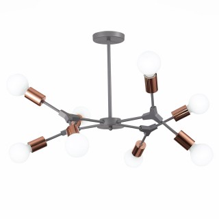 SLE106403-08 Люстра подвесная Серый, Розовое золото E27 8*60W PALARE-foto14