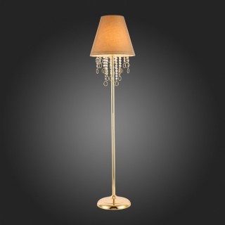 SL1138.205.01 Торшер Французское золото/Бежевый, Прозрачный E27 1*40W MEDDO-foto7