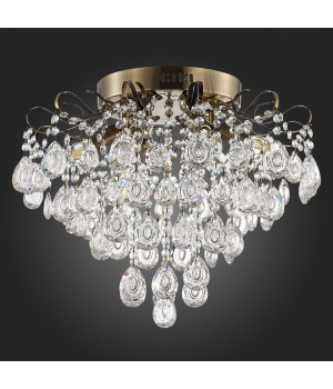 SLE160102-06 Светильник потолочный Бронза/Прозрачный E14 6*60W KAME-foto4