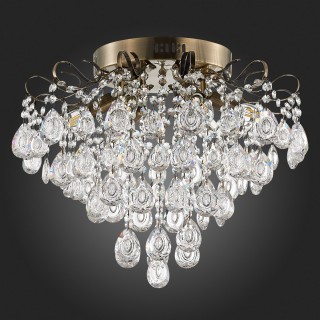 SLE160102-06 Светильник потолочный Бронза/Прозрачный E14 6*60W KAME-foto4