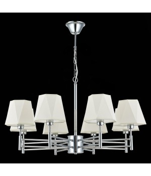 SLE105403-08 Люстра подвесная Хром/Белый E14 8*40W LAGORO-foto8